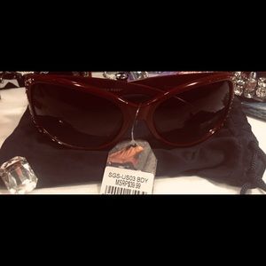 LAST PAIR MONTANA WEST SUNGLASSES UV 400 Burgundy